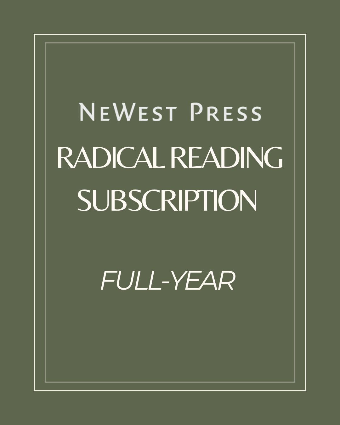 Subscriptions & Bundles – NeWest Press